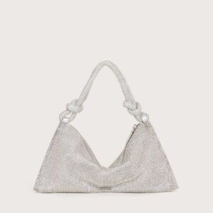 NWT Cult Gaia HERA NANO RHINESTONE SHOULDER BAG - CLEAR